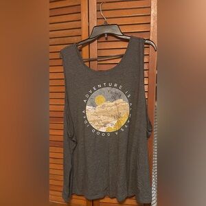 Maurices Adventure Graphic Tank Top - Charcoal